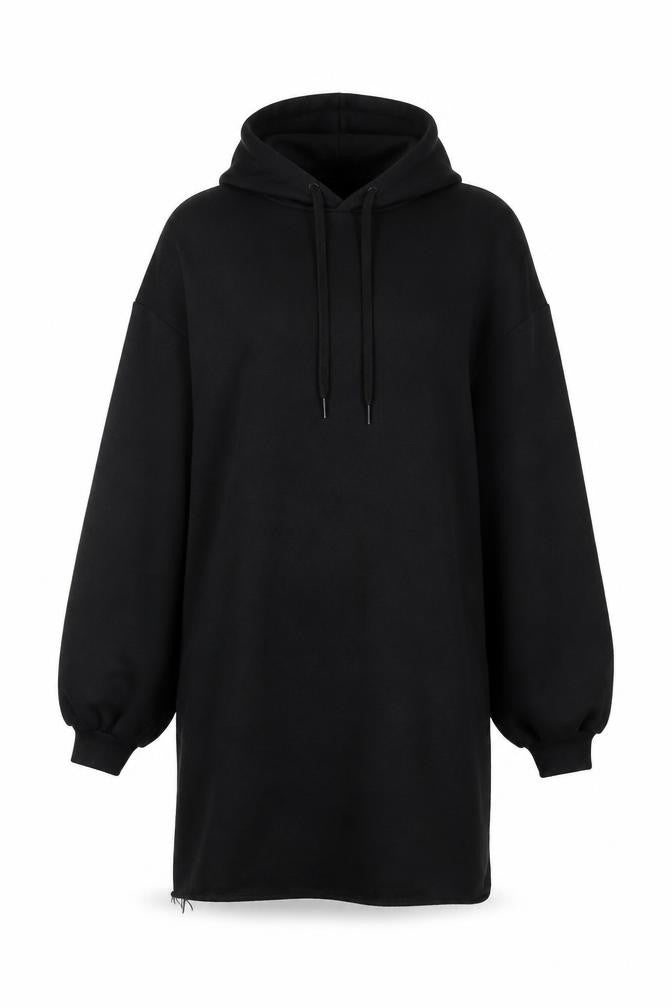Boohoo Women Black Size 8 Pullover Hoodie Long Sleeve Polyester