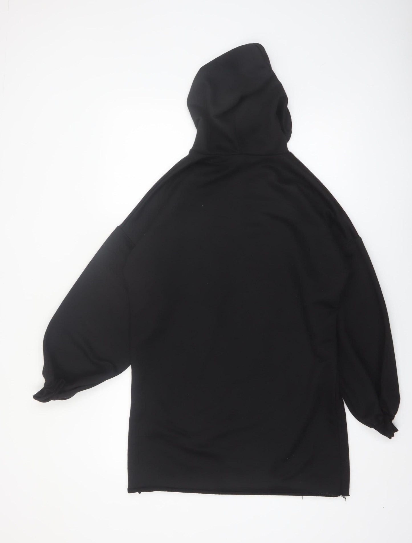 Boohoo Women Black Size 8 Pullover Hoodie Long Sleeve Polyester