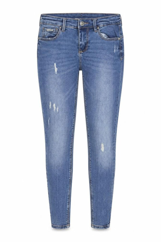 Stradivarius Women's Blue Skinny Distressed Jeans Size 8