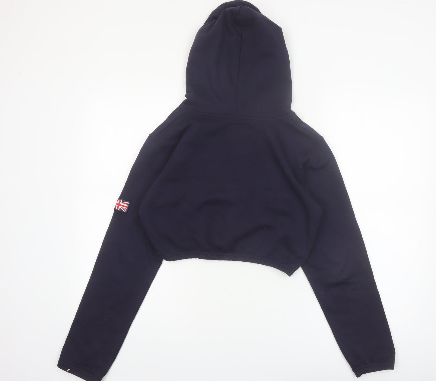 16Sixty Supremacy Womens Navy London England Cropped Hoodie XS