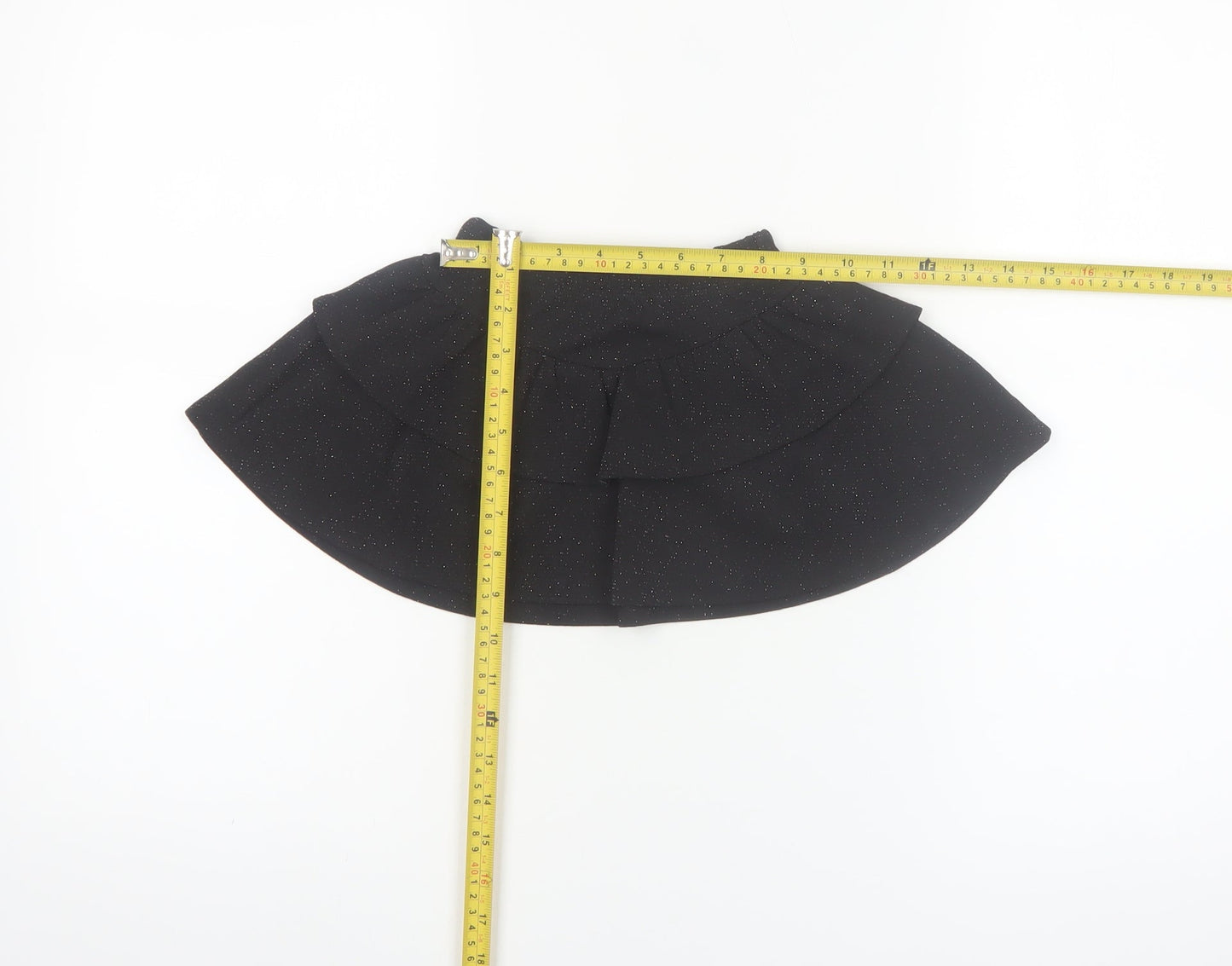 Primark Girls Black Glitter Pettiskirt 18-24 Months Elastic Waist Party Skirt