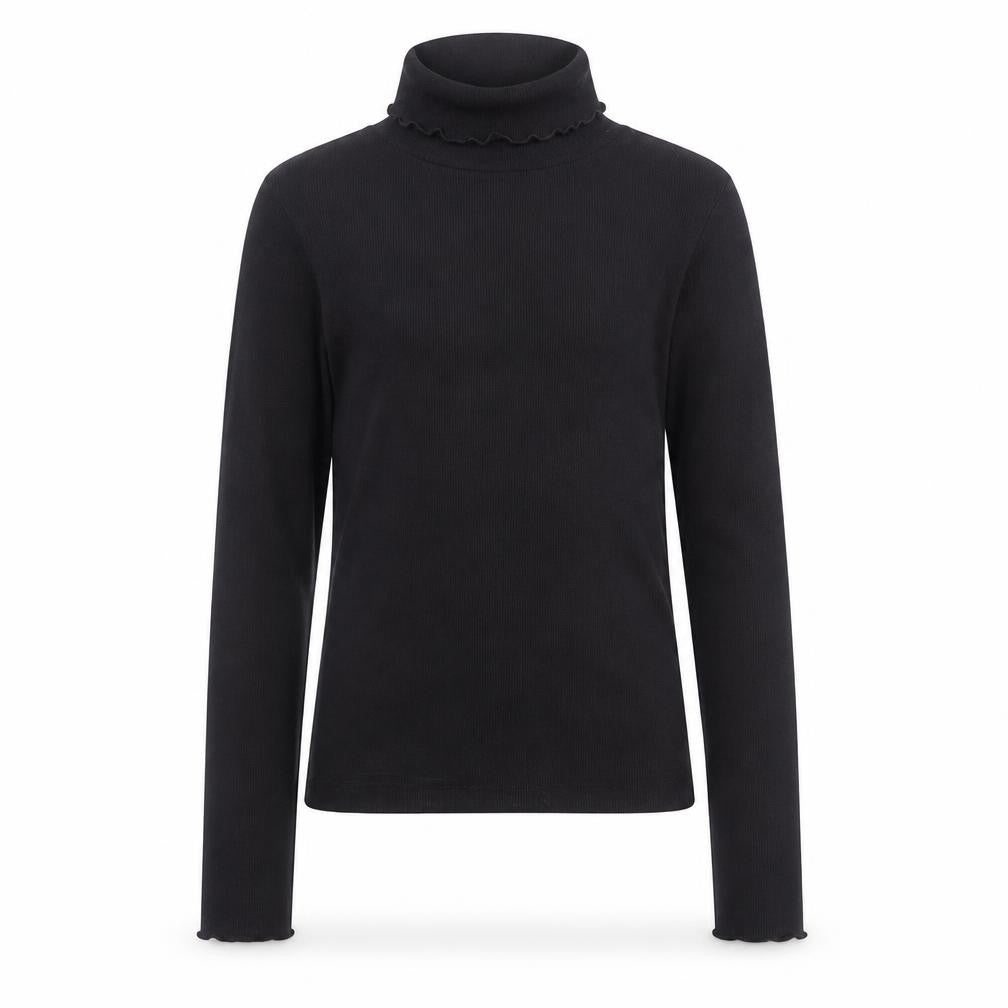 River Island Girls Black Long Sleeve Roll Neck Top 9-10 Years