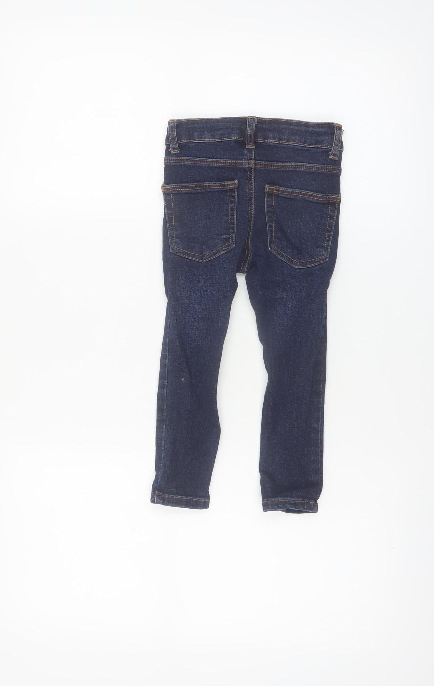 Denim Co Boys Blue Skinny Jeans 18-24 Months Cotton Blend