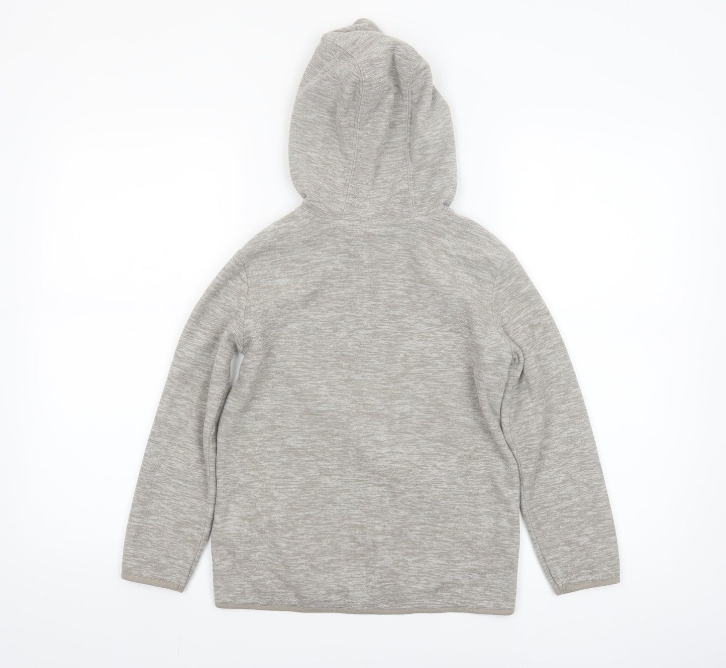 Dunnes Stores Boys Grey Full Zip Hoodie Age 8-9 Years Polyester Fleece