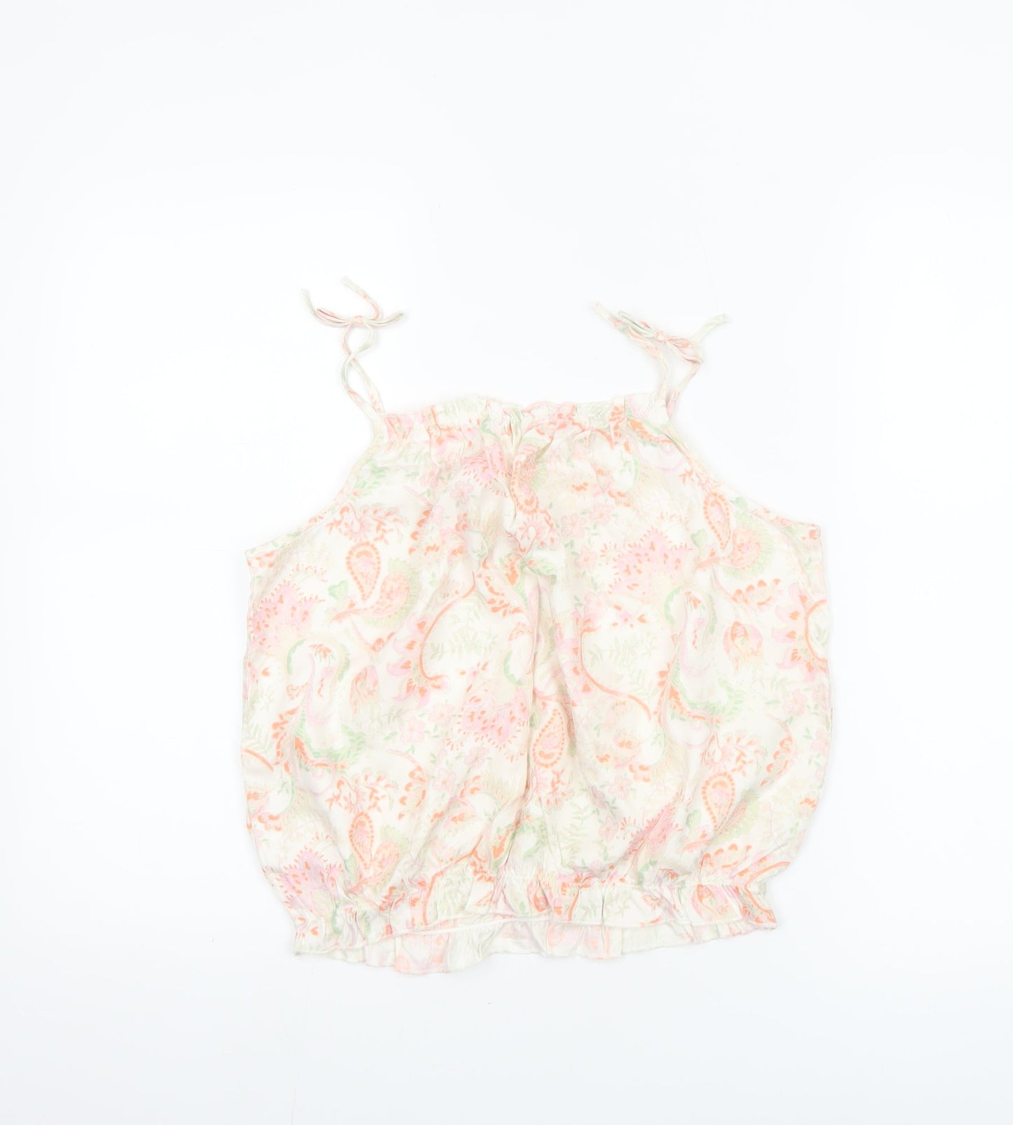 Next Girls Multicoloured Paisley Viscose Camisole Top 11 Years