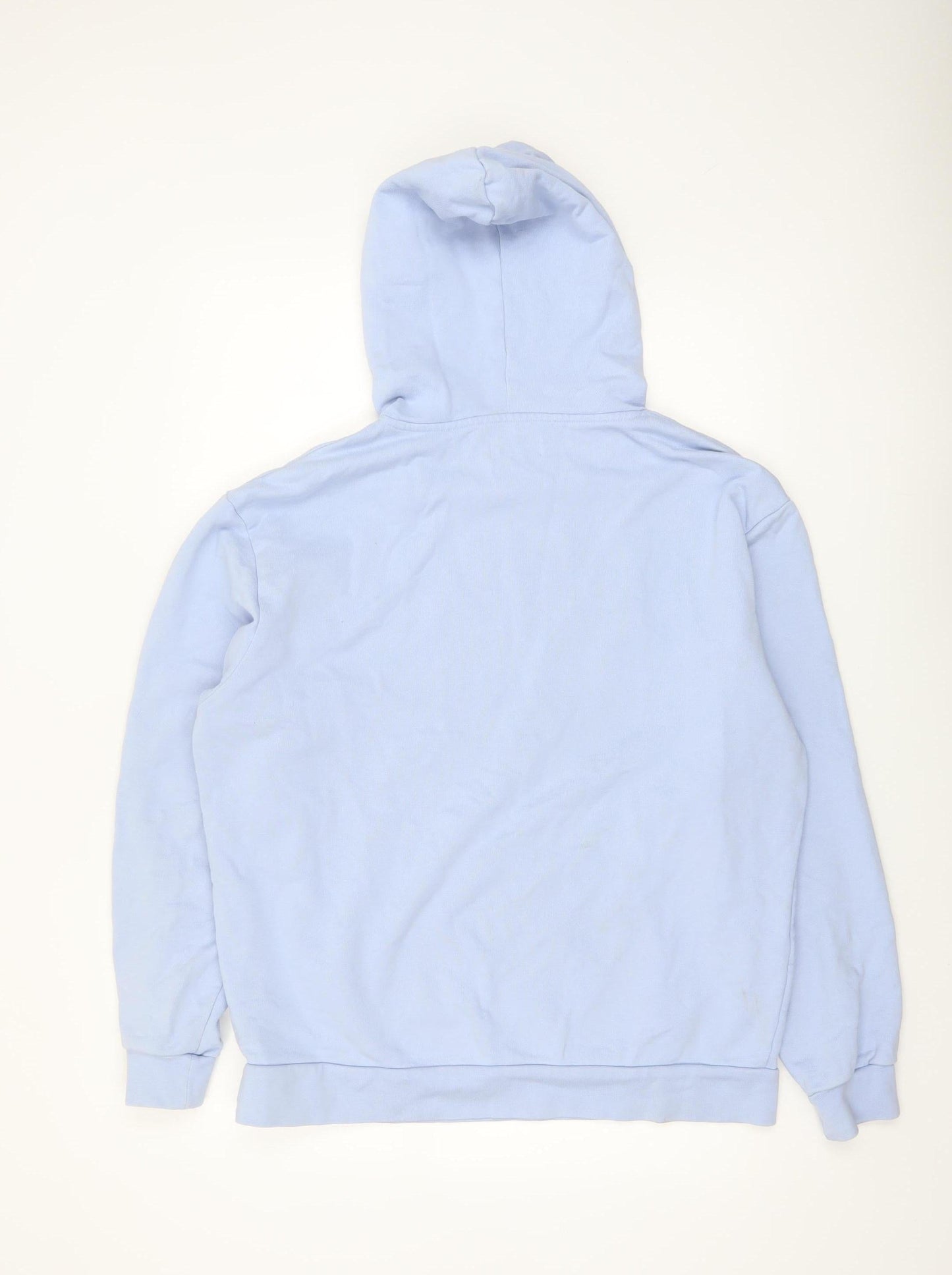 Paidinfull Men’s Blue Pullover Hoodie L Regular Cotton Logo
