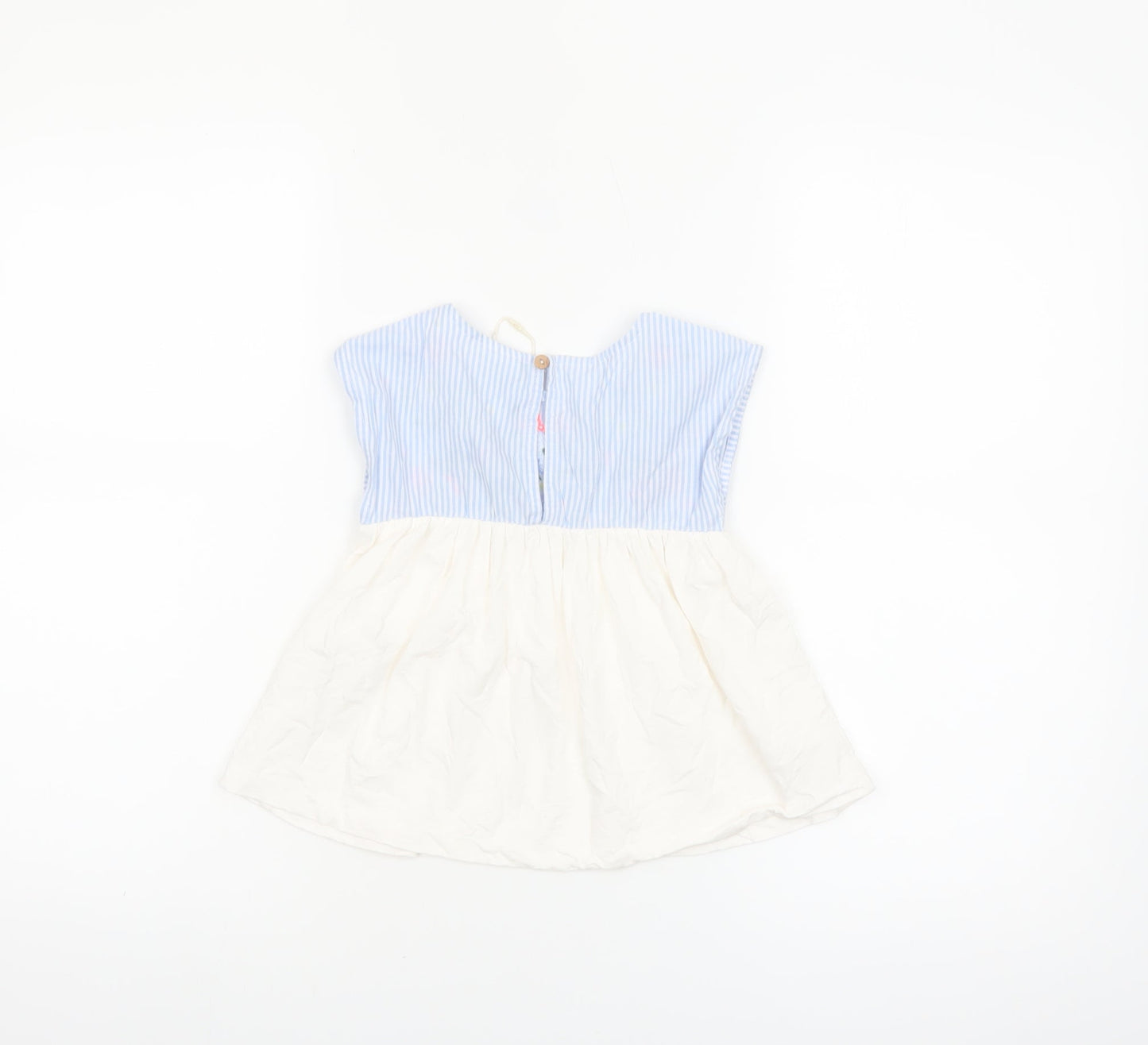 Zara Girls Multicoloured Embroidered Cotton Tunic Blouse 3-4 Years