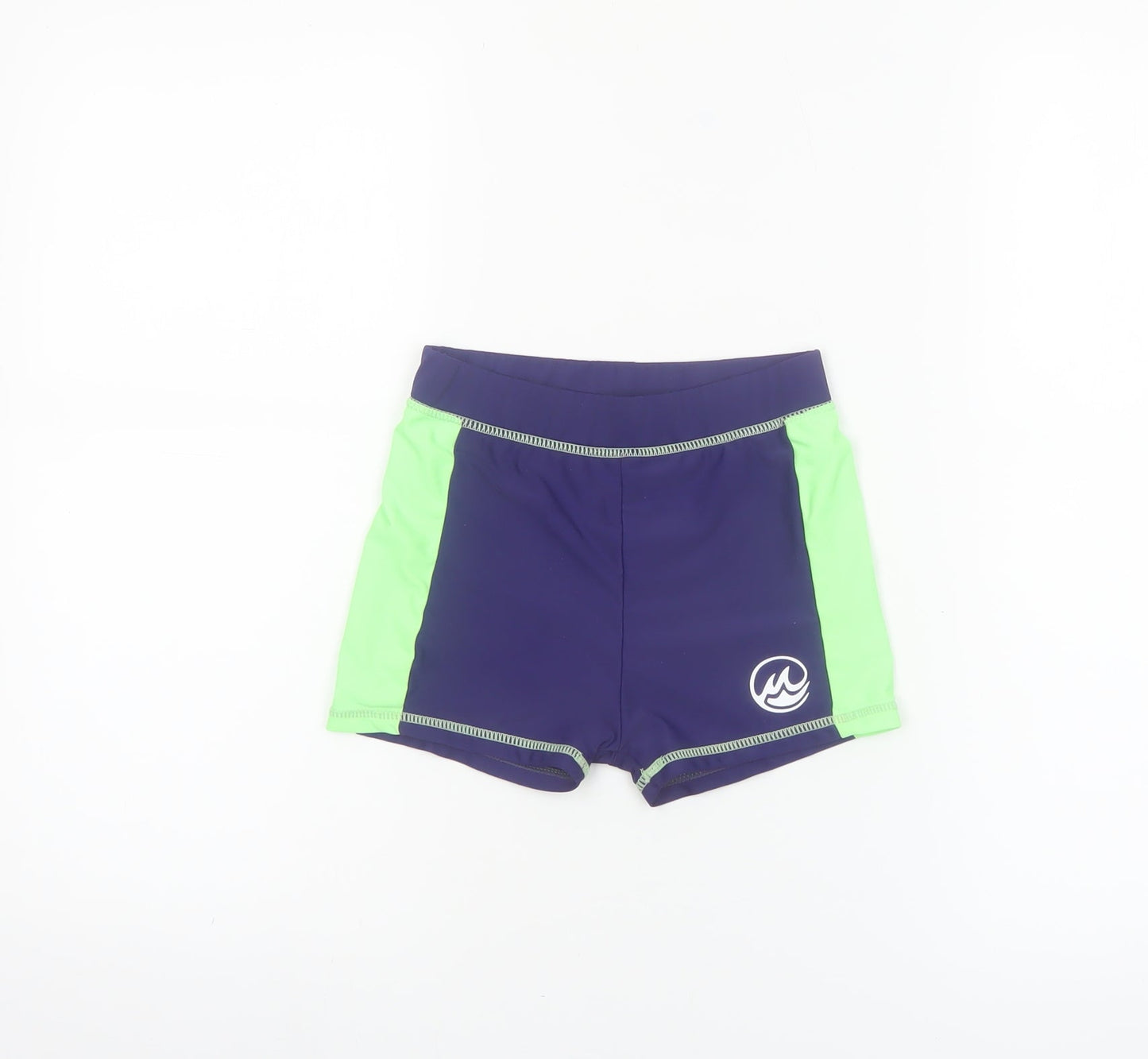 Fun in the Stones Boys Blue Green Swim Shorts 7-8 Years Trunks