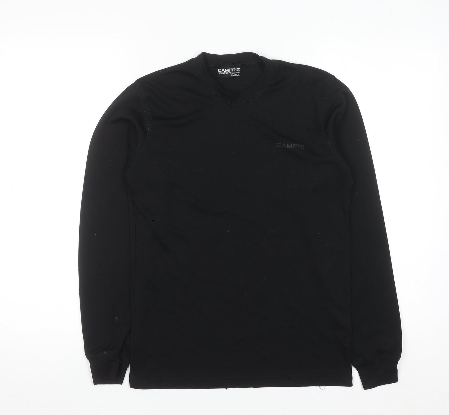 Campri Men's Black Small Thermal Long Sleeve Sports Base Layer Top