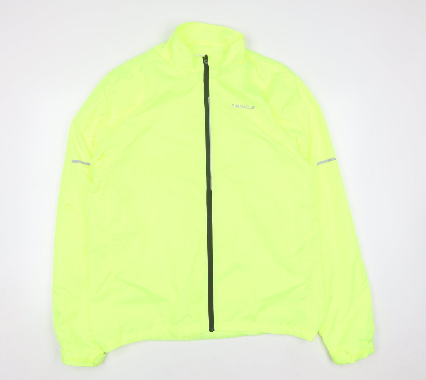Pinnacle Men's Yellow 3XL Windbreaker Cycling Jacket Reflective Lightweight