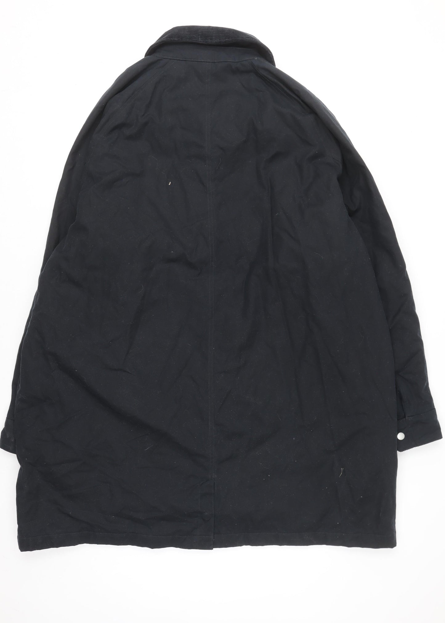 Marks and Spencer Men's Black 3XL Cotton Overcoat Lined Workwear