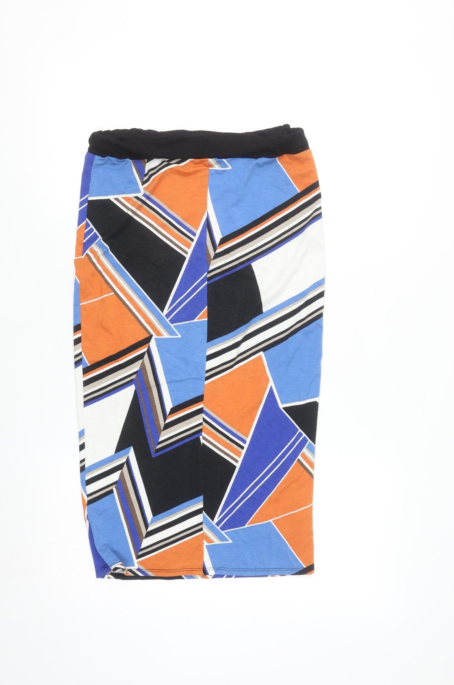 Dorothy Perkins Women’s Multicoloured Geometric Midi Pencil Skirt Size 8