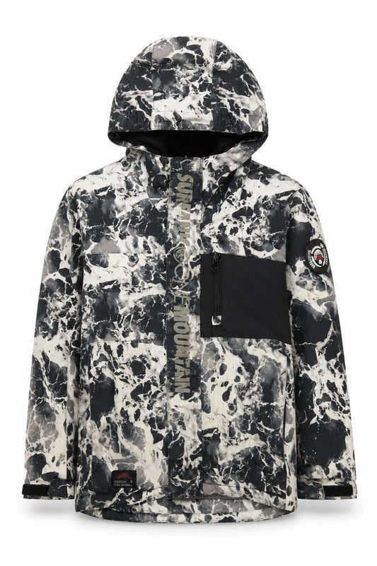 Surfanic Boys Multicoloured Ski Jacket Hooded Waterproof 12 Years