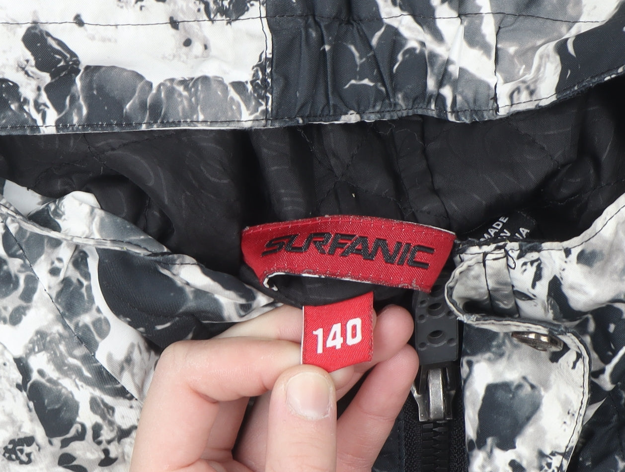 Surfanic Boys Multicoloured Ski Jacket Hooded Waterproof 12 Years