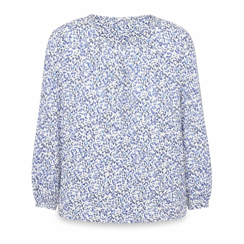 Marks & Spencer Women Blue Abstract Jersey Blouse Size 10