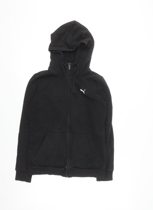 Puma Men's Black Full Zip Hoodie Size S Sportswear Fleece