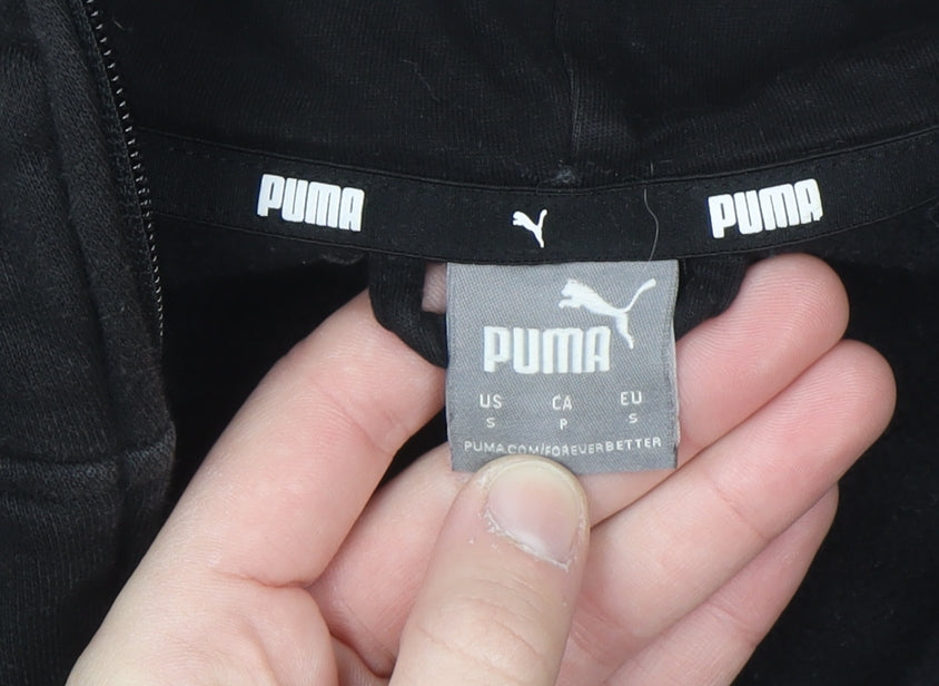 Puma Men's Black Full Zip Hoodie Size S Sportswear Fleece