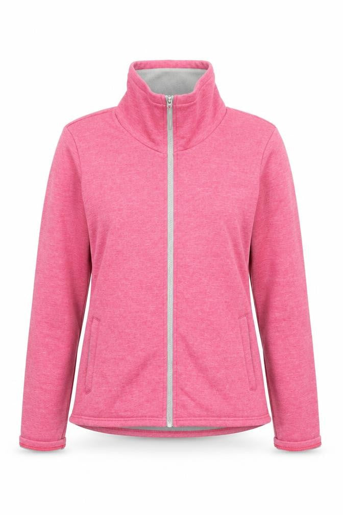 Bench Women Pink Full Zip Fleece Sweatshirt XL