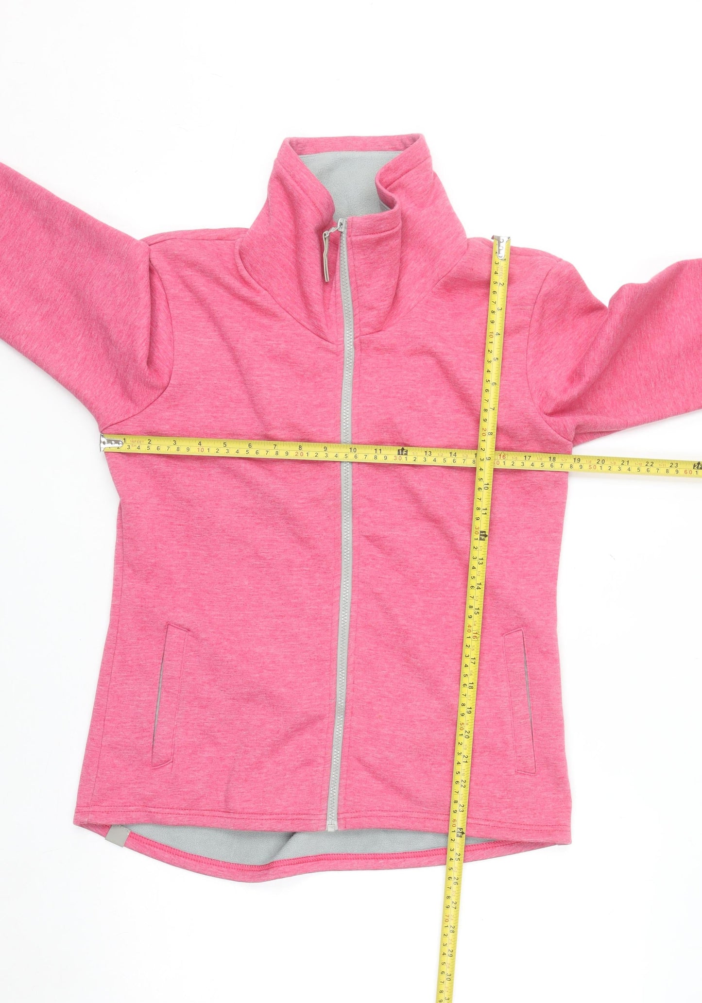 Bench Women Pink Full Zip Fleece Sweatshirt XL