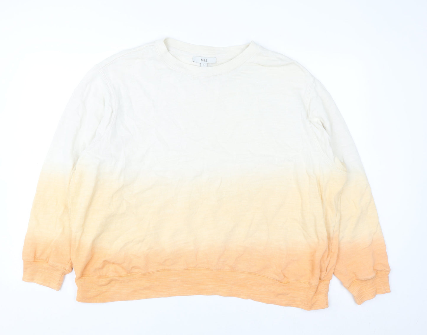 Marks and Spencer Womens Orange Mix XL Pullover Sweatshirt