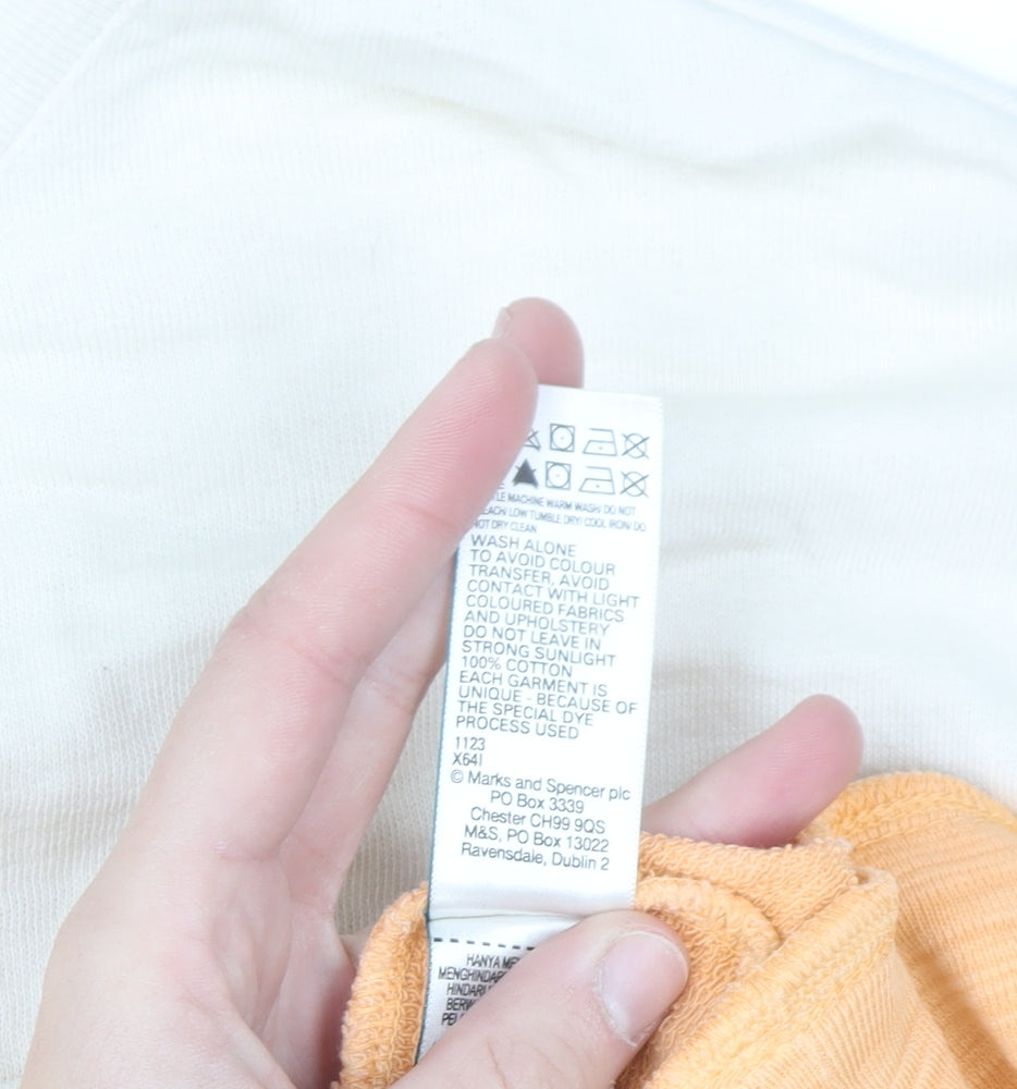 Marks and Spencer Womens Orange Mix XL Pullover Sweatshirt