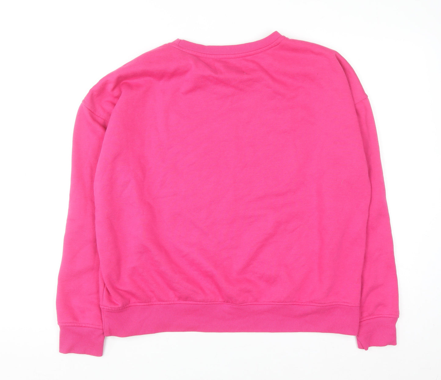 Emily in Paris Women's Pink Crew Neck Pullover Sweatshirt M