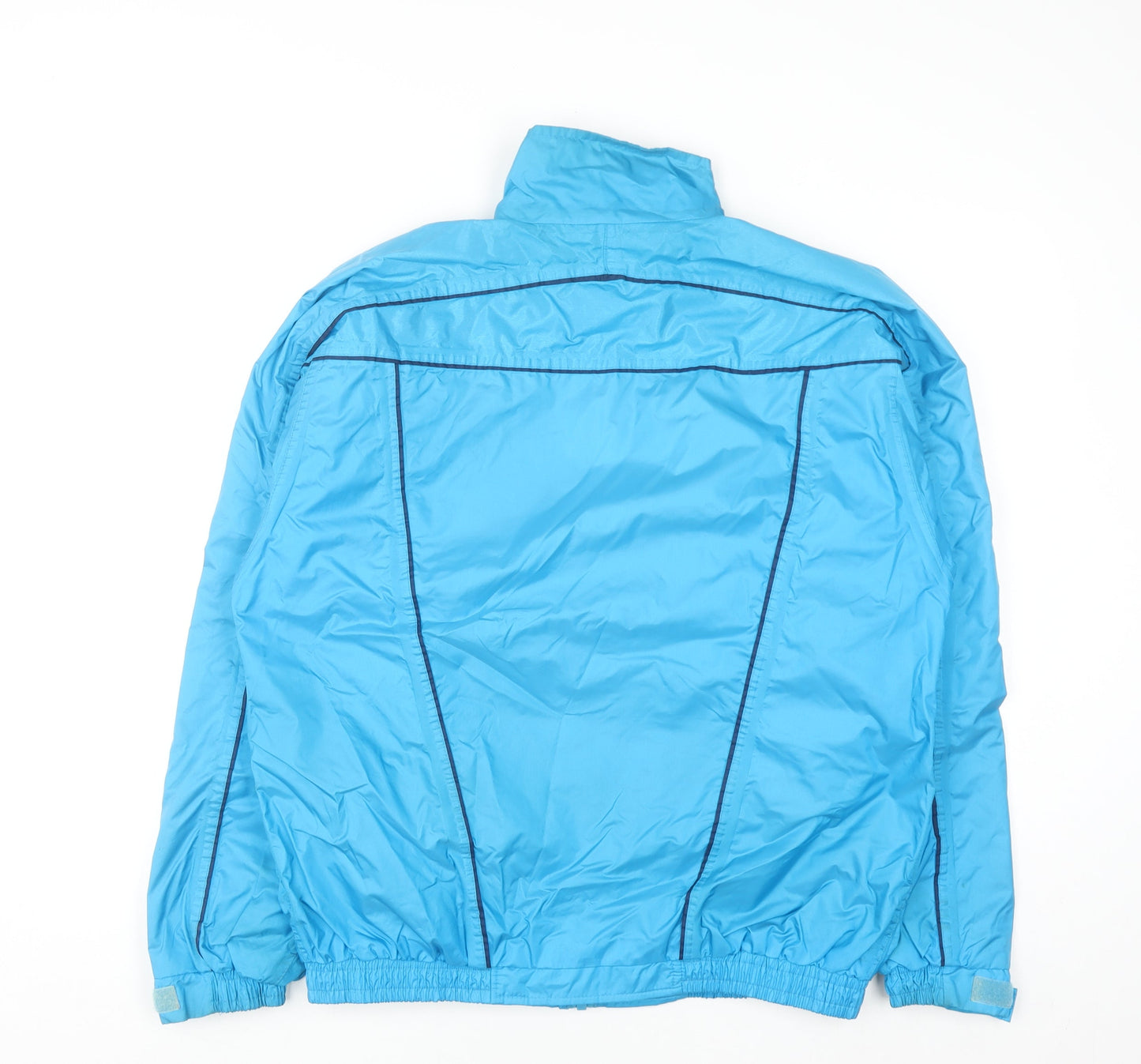 Scanda Men's Blue Windbreaker Jacket L Lightweight Water Resistant