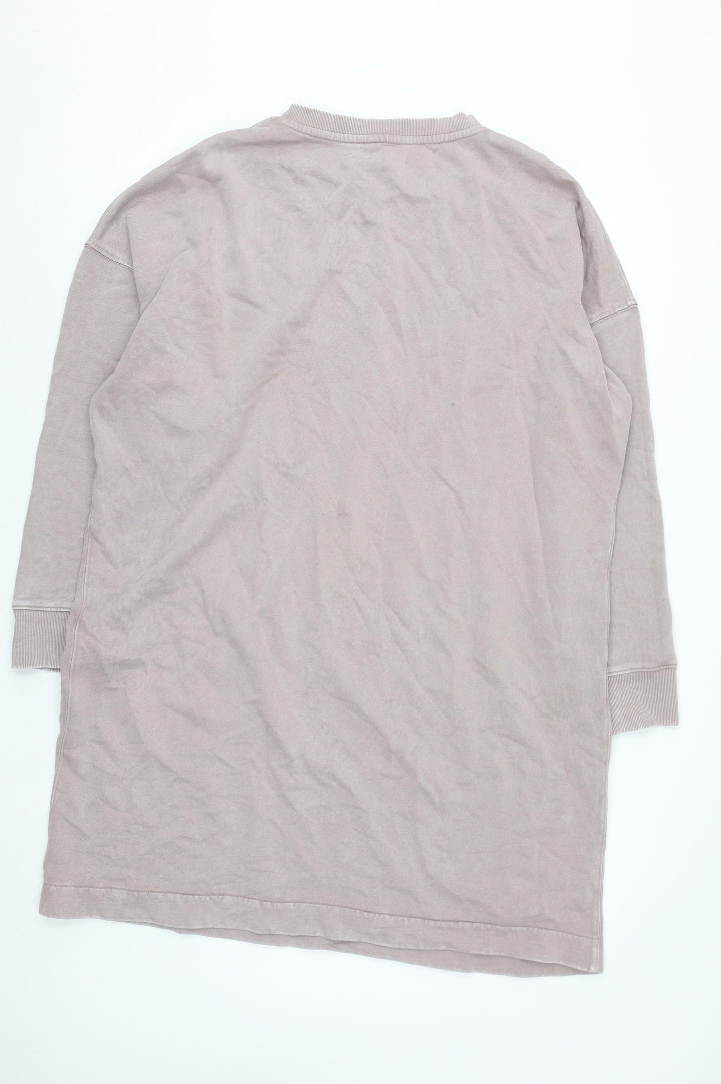 Next Women’s Beige Henley Long Sleeve Cotton Pullover XL
