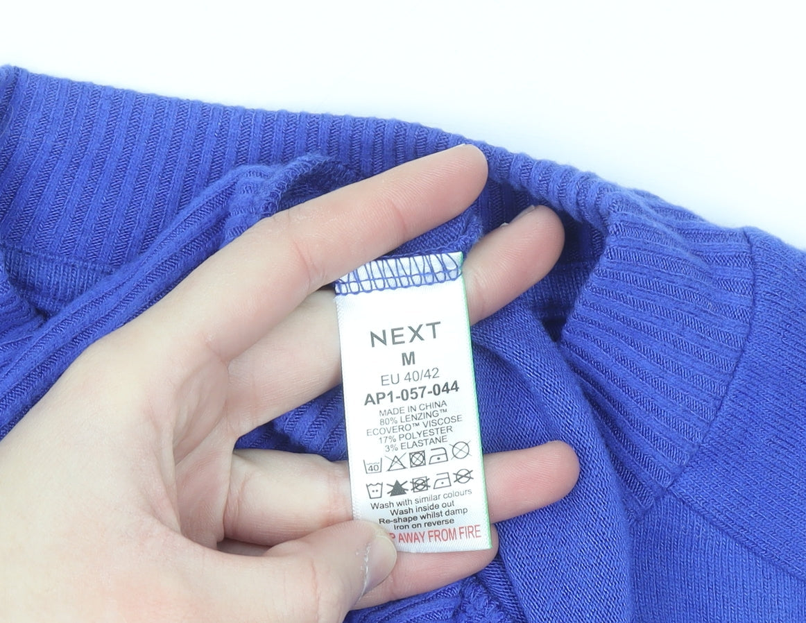 Next Men's Blue Crew Neck Knit Pullover Jumper Size M