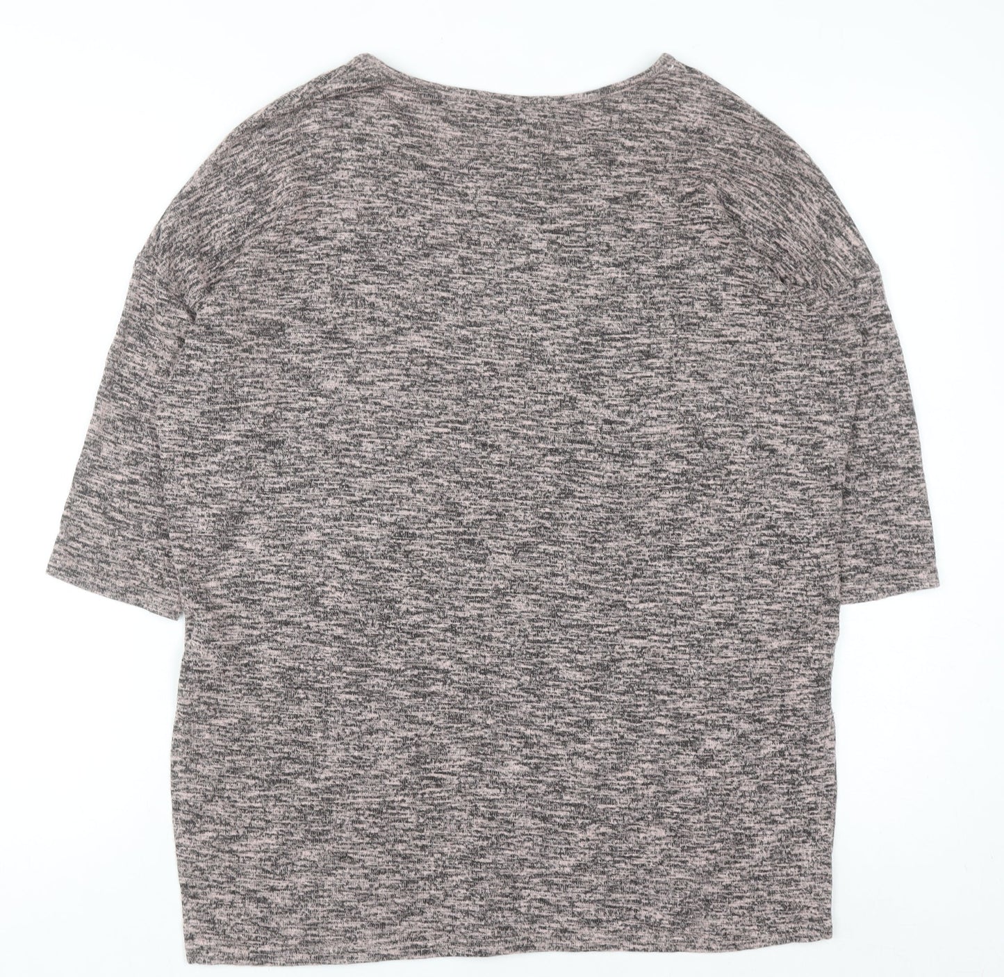 New Look Women's Grey Knit Pullover Jumper Size S