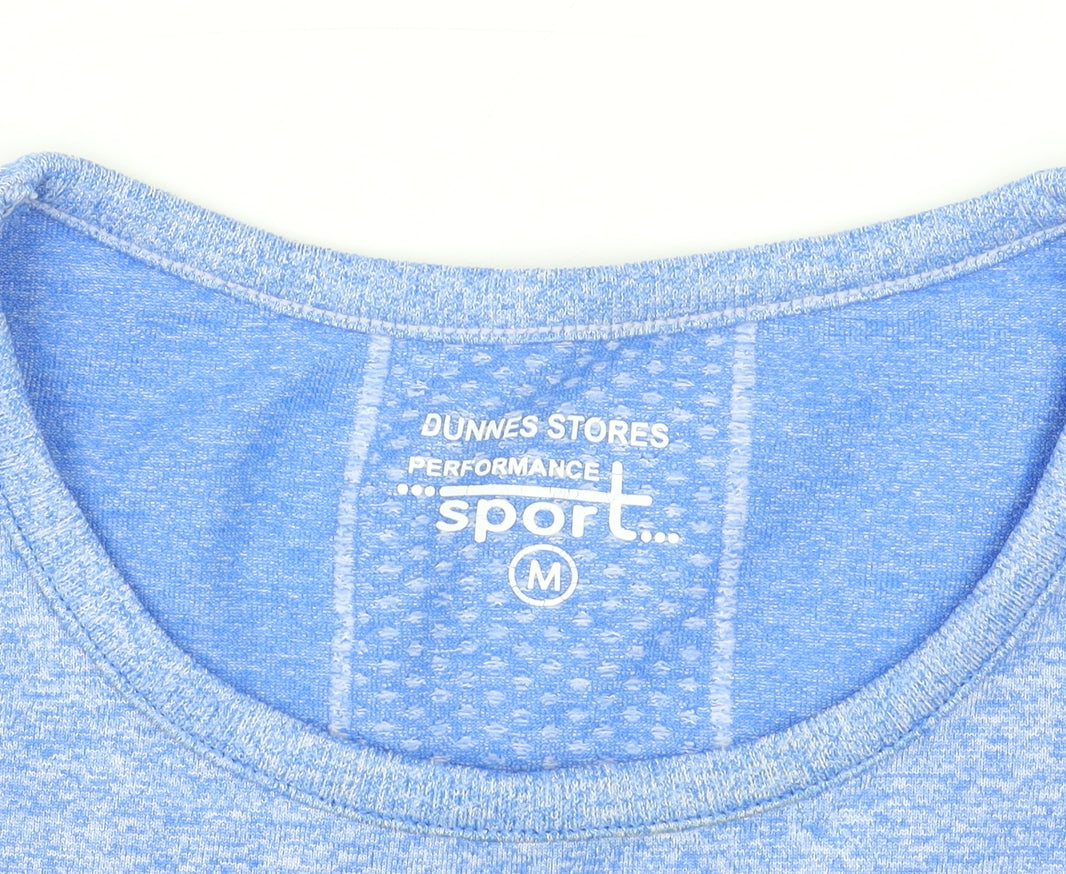 Dunnes Stores Women Blue Short Sleeve Active T-Shirt Size M