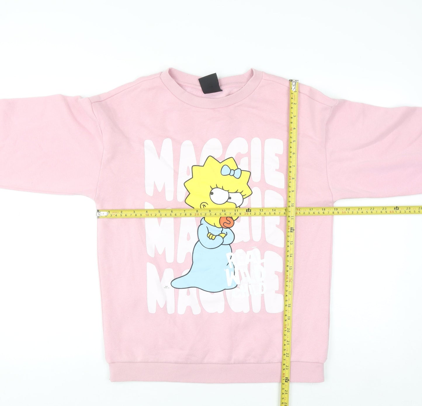 The Simpsons Girls Pink Maggie Pullover Sweatshirt 13-14 Years