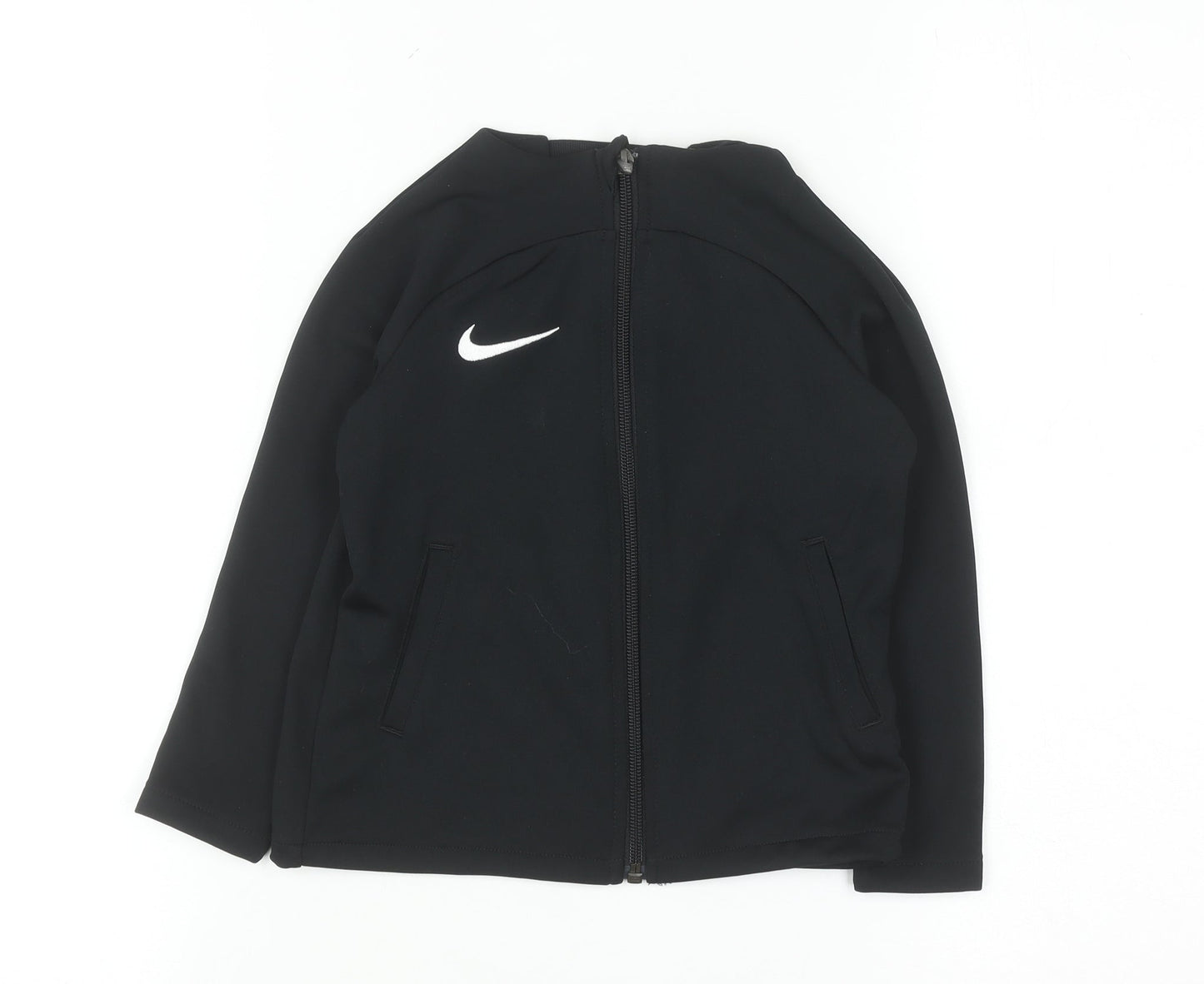 Nike Boys Black XS Full Zip Dri-FIT Sports Sweatshirt Jacket