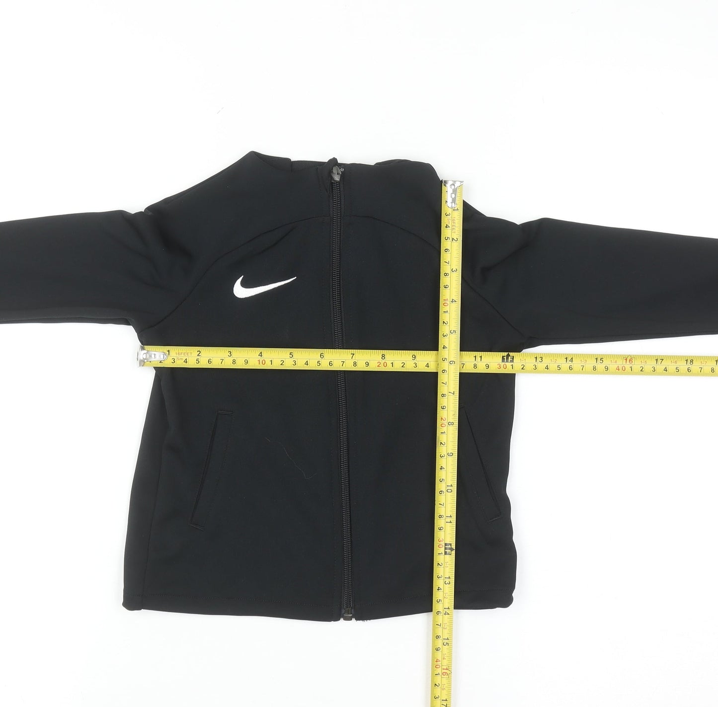 Nike Boys Black XS Full Zip Dri-FIT Sports Sweatshirt Jacket