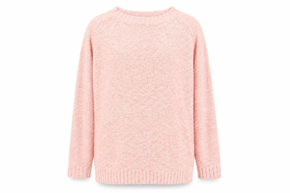 Inspire Collection Women’s Pink Chunky Knit L Pullover Jumper
