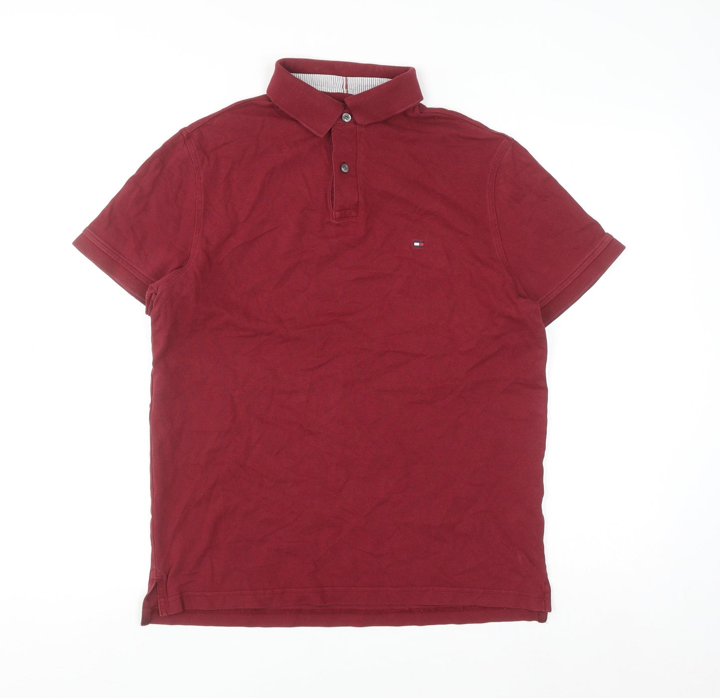 Tommy Hilfiger Men's Red Regular Fit 1985 Polo Shirt Size M