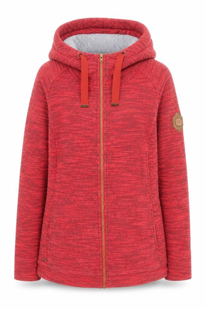 Regatta Great Outdoors Womens Red Full Zip Hooded Sweatshirt Size 12