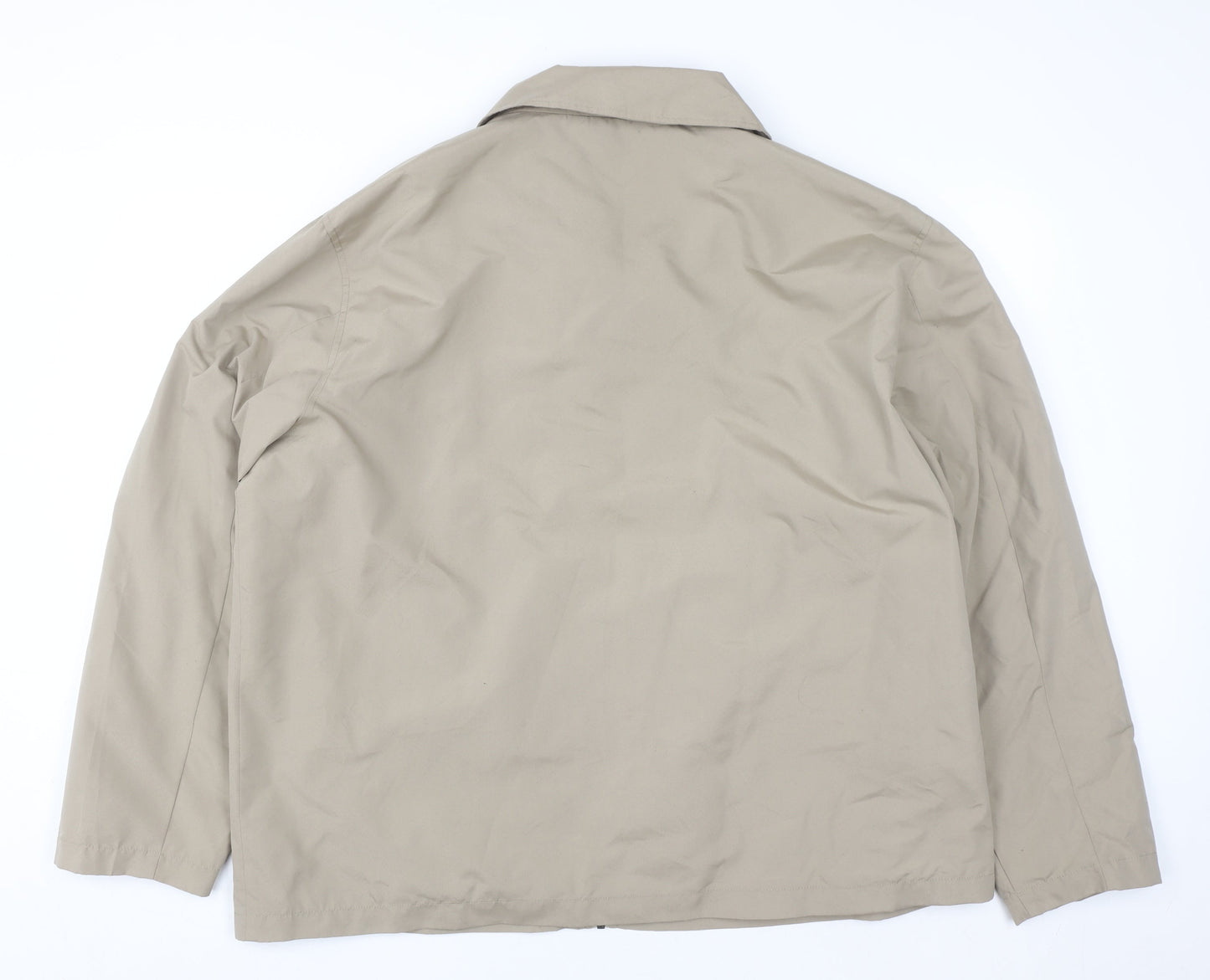 James Pringle Men's Beige 2XL Full Zip Lined Jacket