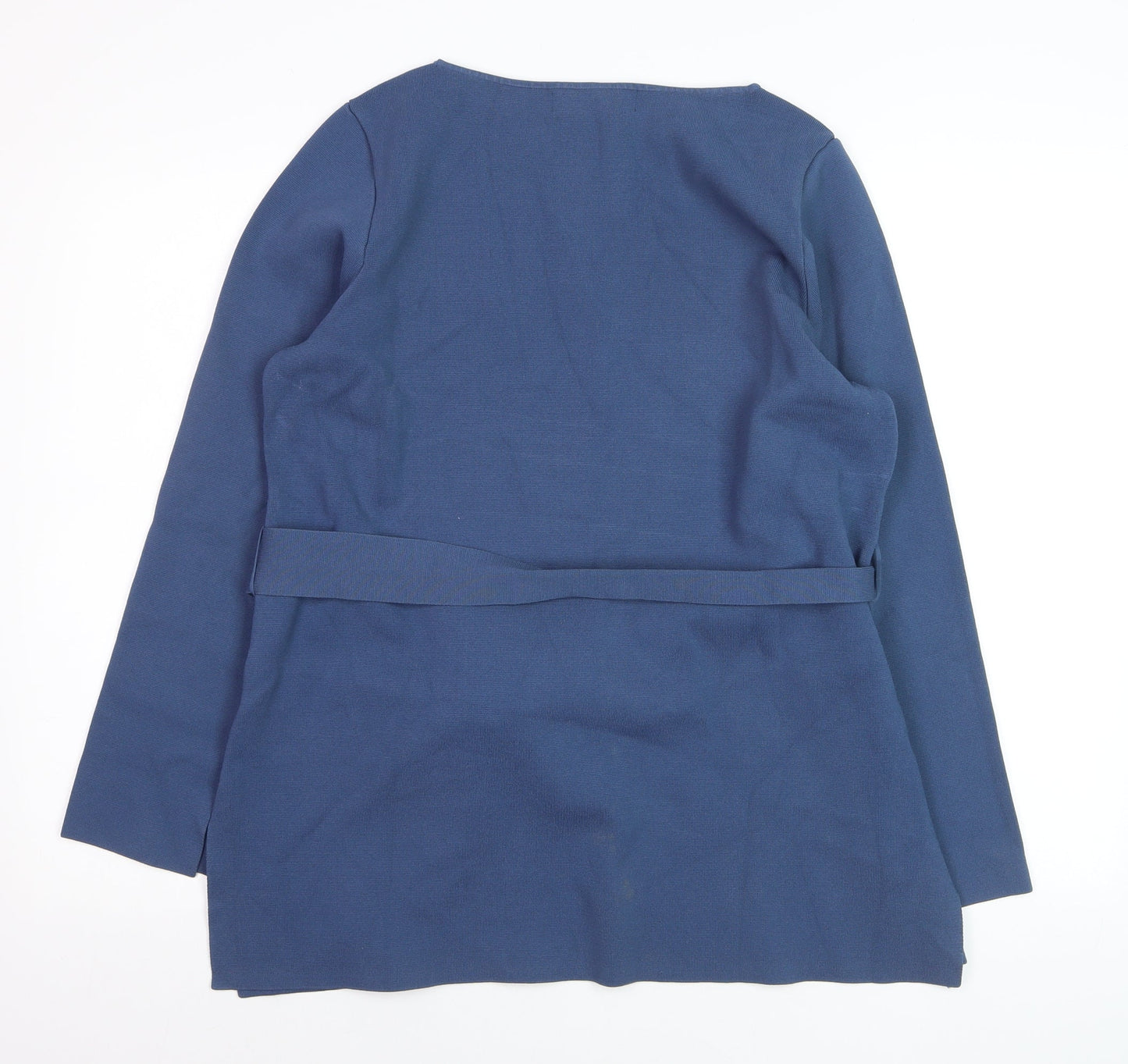 Paul Costelloe Living Blue Women's L Belted Tunic Jumper