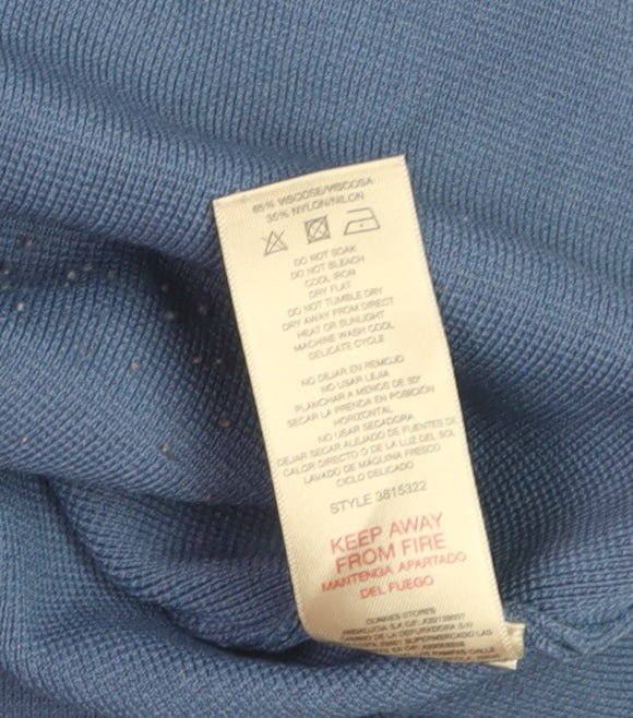 Paul Costelloe Living Blue Women's L Belted Tunic Jumper