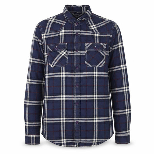 An Ambrose Brand Co. Men's Blue Plaid Long Sleeve Cotton Button-Up Shirt - Size M