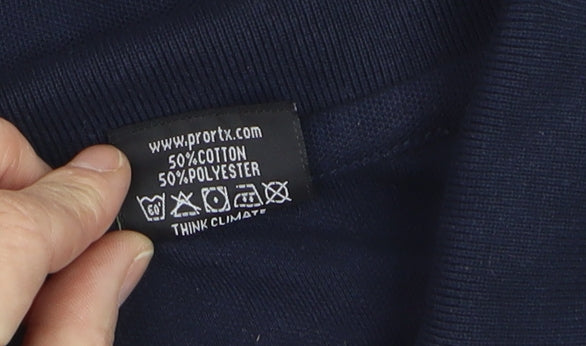 Pro RTX Boys Blue XS Polo Shirt Short Sleeve Cotton Blend