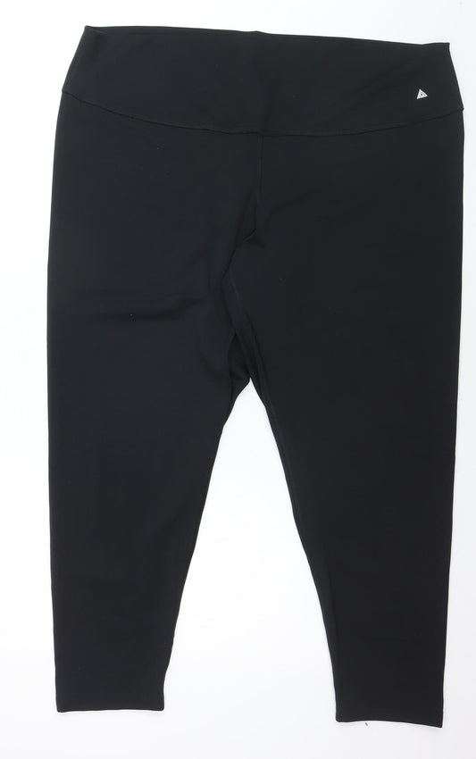 Next Women's Black Ankle Length Leggings Size 26 Stretch Activewear