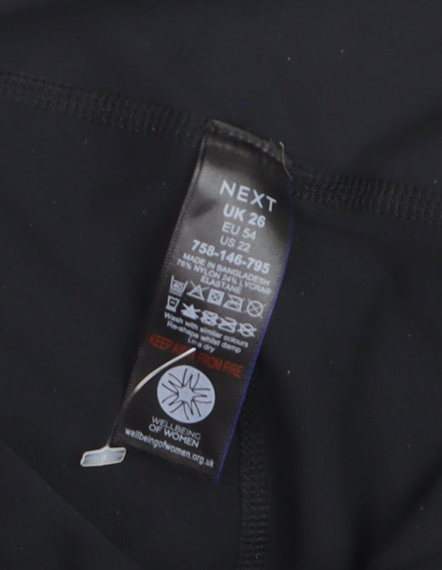 Next Women's Black Ankle Length Leggings Size 26 Stretch Activewear