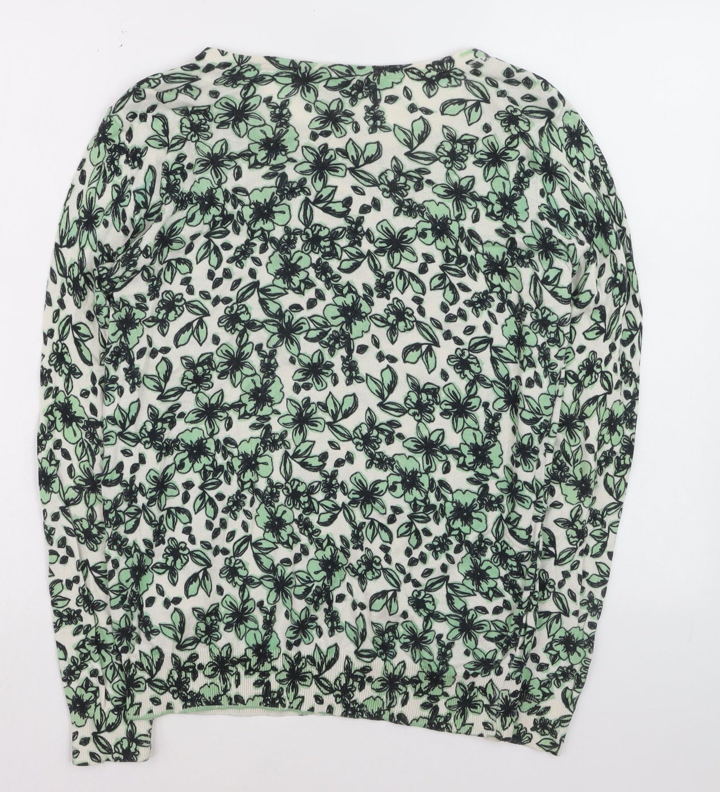 Red Herring Women's Multicoloured Floral Cotton Crew Neck Jumper M