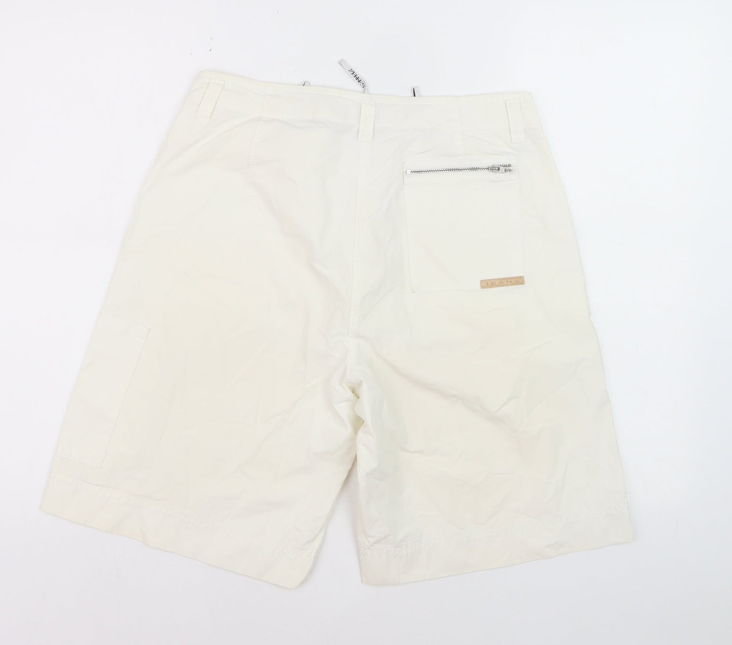 Zerres Men's Ivory Cotton Cargo Shorts Size L 40in