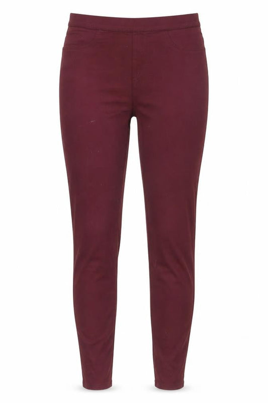 Dunnes Stores Women's Red Jegging Leggings Size 12 Stretch Cotton