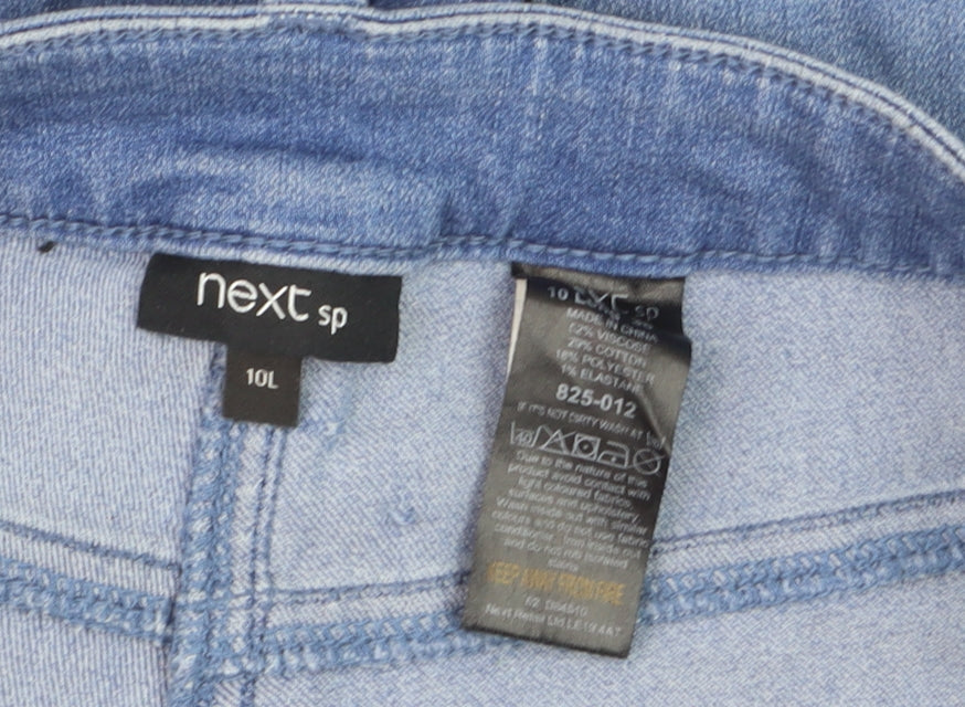 Next Women Blue Skinny Jeans Size 10L Tall Stretch Denim