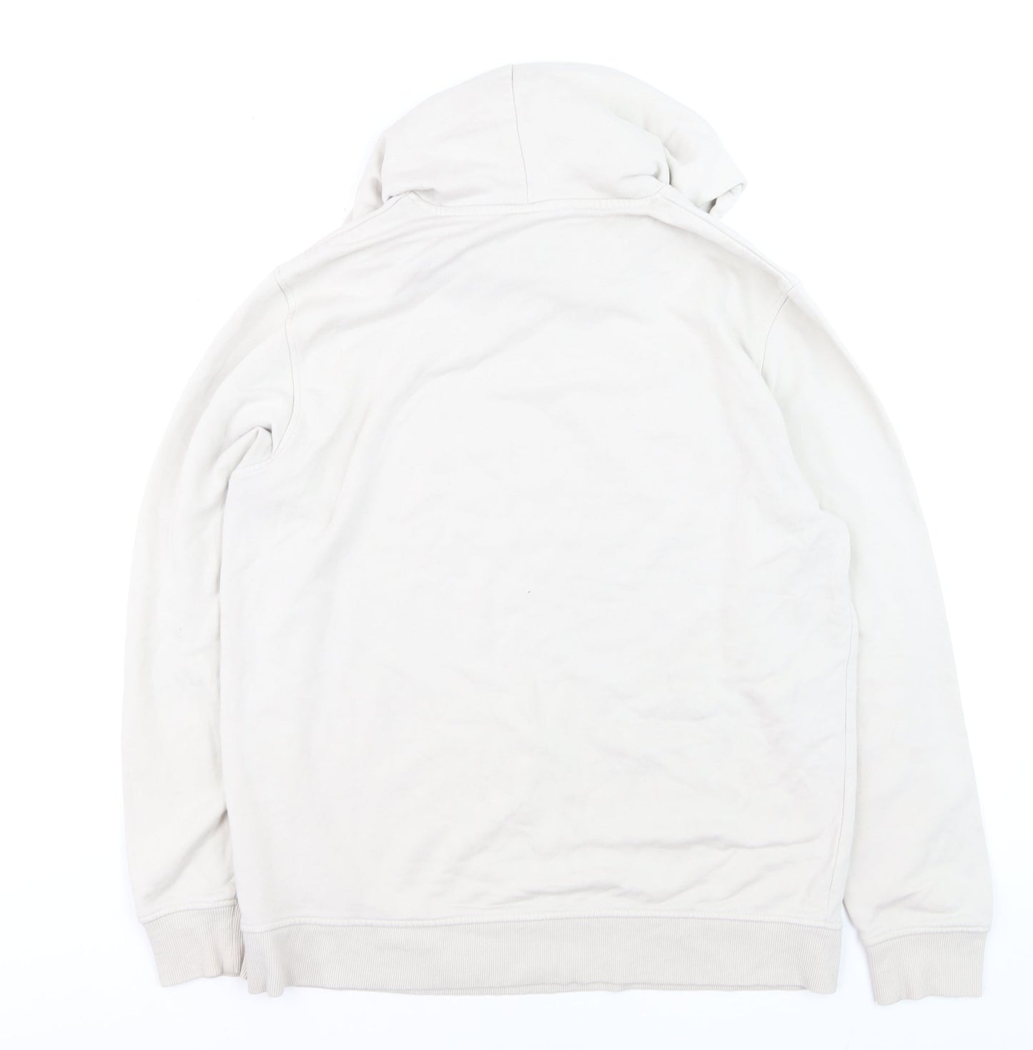 Jack & Jones Men’s Beige XL Pullover Hoodie with Logo Print
