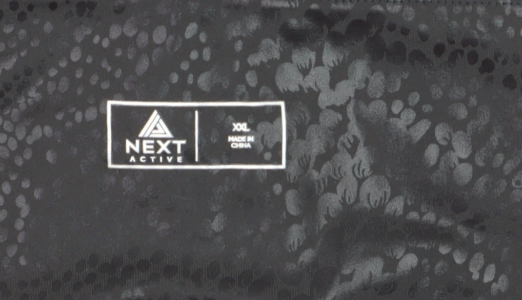 Next Active Womens Black 2XL Animal Print Leggings Gym Trousers